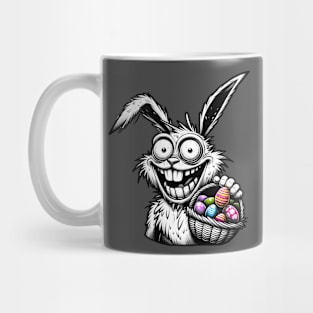 Crazy Easter Bunny Brings the Eggs Mug